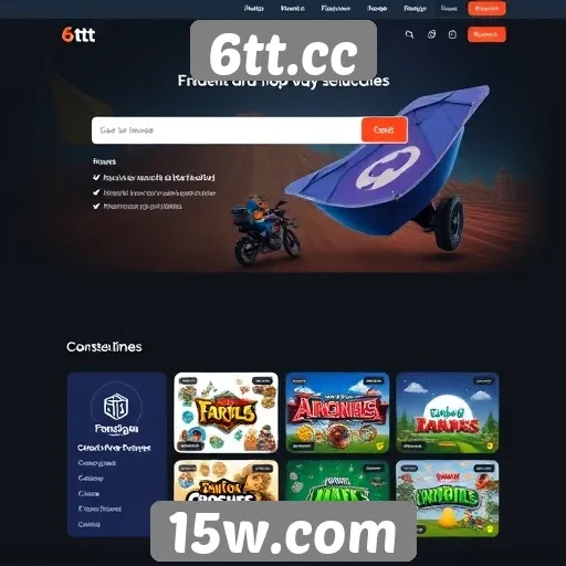 Acessibilidade e interface do site 6tt.cc